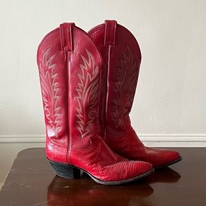 Justin Red Cowboy Boots